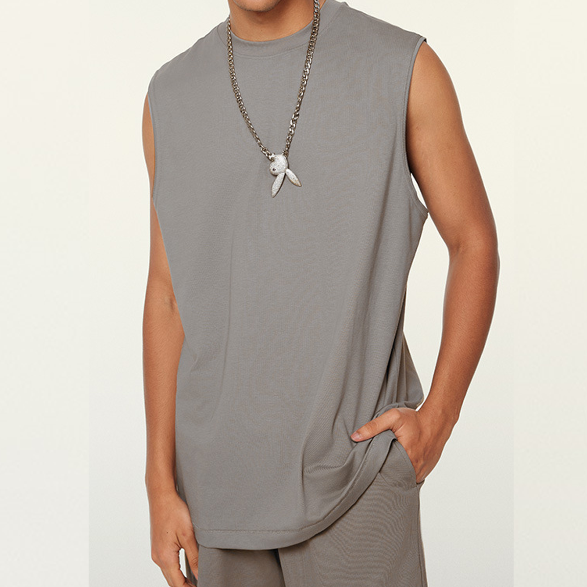 Unisex Heavyweight Longline Loose Tank Top(230GSM)