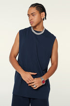Unisex Heavyweight Longline Loose Tank Top(230GSM)