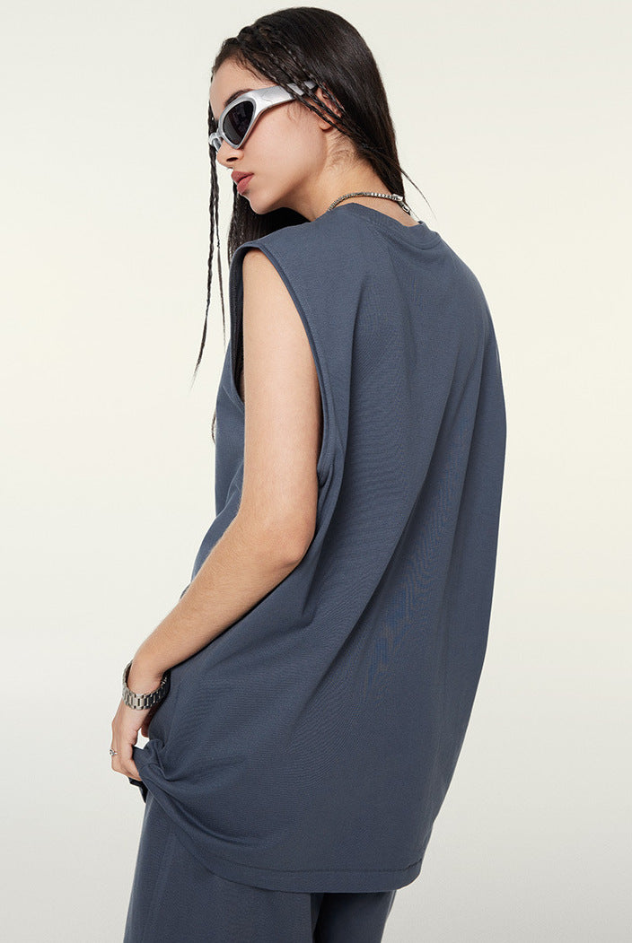 Unisex Heavyweight Longline Loose Tank Top(230GSM)