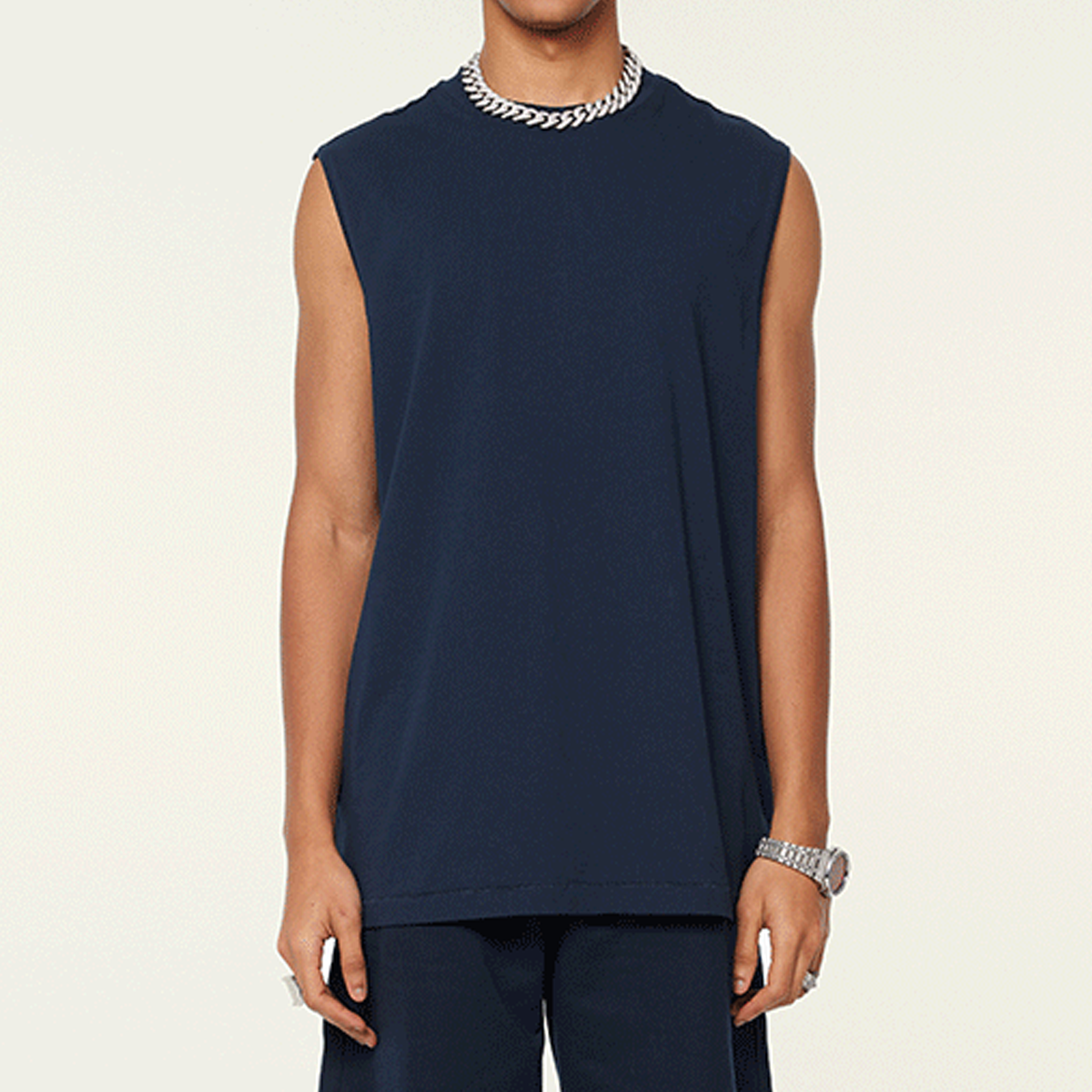 Unisex Heavyweight Longline Loose Tank Top(230GSM)